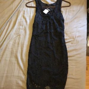 Charlotte Russe black tie front dress